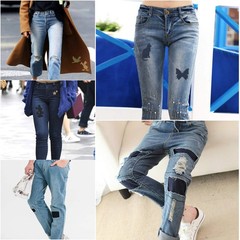 30 PCS Iron-On Denim Patches for Clothing & Jeans Repair – 5 Colors, 4.9×3.7″