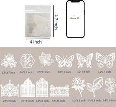 Vintage Scrapbook Embellishments Paper Cutout Lace for Scrapbooking Supplies, 40