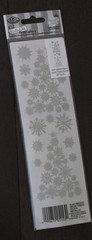 New Royal Langnickel scrapbooking rub-ons transfers Christmas silver trees snow