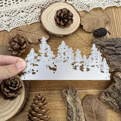 Christmas Tree Line Metal Die Cuts for Card Making,Merry Christmas Tree Snowfake