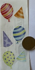 PARTY SUPPLIES Stickers(6pc) Creative Memories•Birthday •Balloon•Card Making•