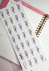VACATION, Holiday Countdown :Handmake Erin Condren Planner Sticker
