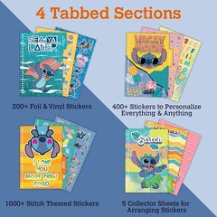 Disney Stitch Sticker Book Includes 1000+ Stickers & Collector Pages Disney L…