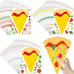 48 Sheets Make Your Own Pizza Stickers for Crafts, Party Supplies, DIY Arts