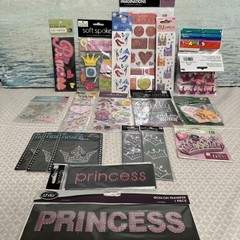 Princess Stickers & Magnet For Scrapbooking Lot Of 25