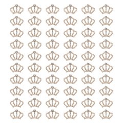 60Pcs Crown Charms 1.3″ x 0.98″ Mini Metal Rhinestone Crown Gold