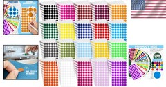 Durable 1/2 Inch Colored Dot Stickers – 12000 Assorted Labels for Organizing