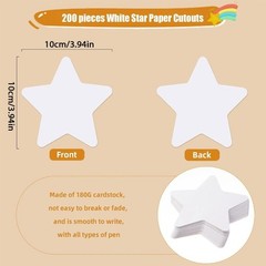 3.5Inch Five Pointed Star Confetti Cutouts for Wedding Christmas Classroom Wall