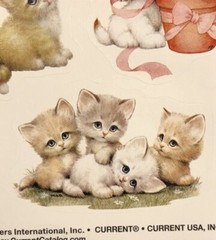 Ruth Morehead Dog Cat Stickers by Current ~ 4 Large Sheets Scrapbooking Crafts
