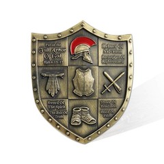 Put On The Whole Armor of God Challenge Coin Eph 6:13-17 3D Commemorative Collec