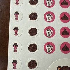 Vintage 80s CTP Matte Chocolate Scratch & Sniff Sticker Sheet Mini Strong Scent