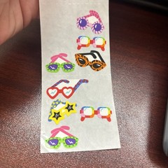 Tg Sandylion Stickers Colorful Sunglasses 90s Tiger Neon Fun Star Rainbow