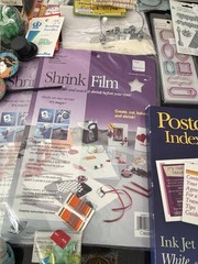 Huge Mixed Scrapbooking Craft Supply Lot K&Co Embellishments Shrink Film NOS
