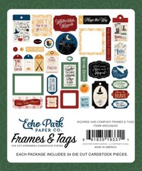 Echo Park WIZARDS and COMPANY *2 Packs* Ephemera Die Cuts + Frames & Tags 68p