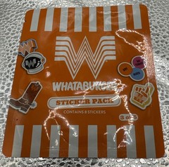 2026 Whataburger Kids Meal Sticker Pack Sealed