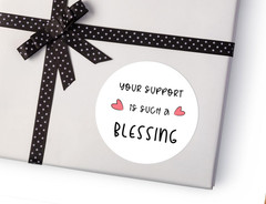 120Pcs ‘Your Support Is Such a Blessing’ Stickers Express Gratitude Effortlessly