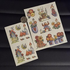 Vintage y2k Cottagecore Sticker Sheet mod Bundle Lot Bunny Garden Flower Birds