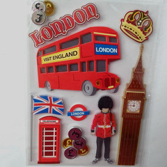 London England Recollections 3D Dimensional Stickers Scrapbook Travel Crafts NIP