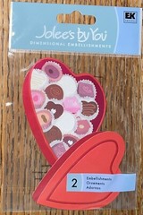 RARE Jolees Box Of Chocolate Hearts Candy Be Mine Love Valentines Anniversary 3D