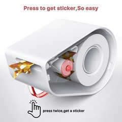 Teacher Reward Sticker Dispenser with 1520 Gold Star, Heart & Smiley Stickers