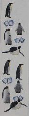 New Paper House scrapbook stickers PENGUINS zoo ice king belly slide pup