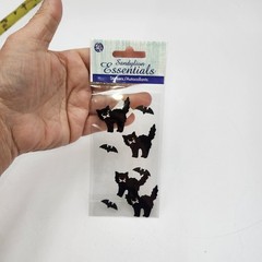 Sandylion vintage 3D black cat bats Halloween new NOS