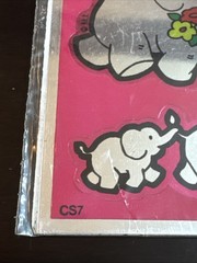 Vintage 1983 Mark 1 Chicago Chrome Sticker Sheet NOS Elephants CS7