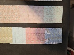 100pc Vintage Scrapbooking JJ Craft Papers Nice Floral Pack 3 1/4 X 3 1/4 In