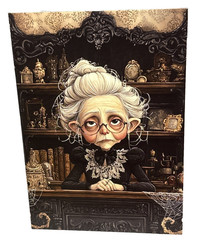 HALLOWEEN SPOOKY Set Of 2 Junk Journal Art Cards Scrapbook Card Topper Crafts