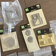 Scrapbooking Craft Embelishment Lot Metal Frames Charms Clips Button Wire Decor