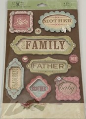 *YOU CHOOSE* Jolee’s, Me&My Big Ideas, Punch Studio FAMILY Dimensional Stickers