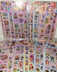 Kpop Stickers 8 Sheets! Over 100 pc Hunter Character Demon Crafting Glitter