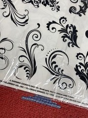 Current Inc 1980s Vintage Stickers Leaf Scroll Embelishment Stickers Black White