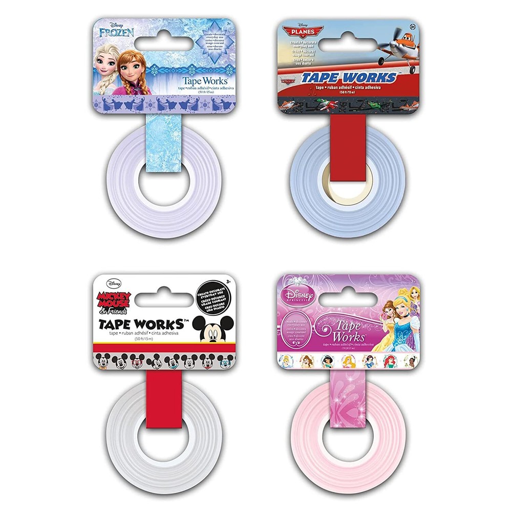 Tape Works Mickey Mouse & Friends Disney Princess’s Fairies Tinkerbell & MORE