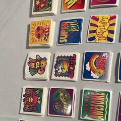 Vintage 90’s Stickers Scholastic Highlights Teacher Rewards Encourage Good Job