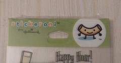 Cocktails~Happy Hour~Cheers~Stickeroni~36 Stickers~2 Sheets~NIP