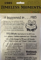 IT HAPPENED IN 1985 Timeless Moments Mylar Stickers(5”x12”) Years•Card Making•