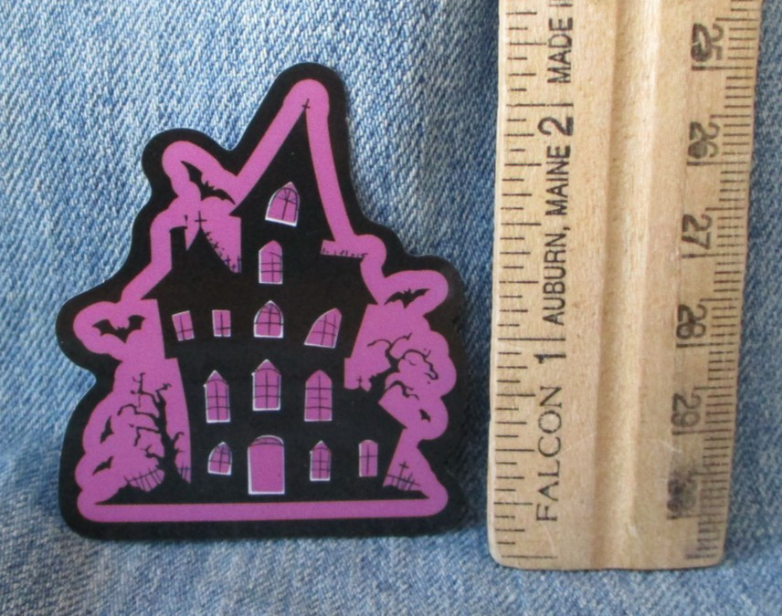 HAUNTED HOUSE GOTH VINYL STICKER Scrapbooking Gothic BIN-1
