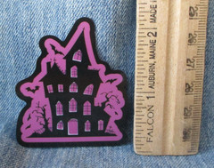 HAUNTED HOUSE GOTH VINYL STICKER Scrapbooking Gothic BIN-1