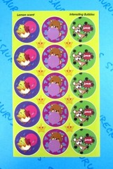 Horiechaly Lemon Scented Scratch & Sniff Interesting Bubbles Stickers