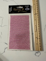 Triveni Craft 837PCS 3MM Adhesive Diamante Pink Rhinestones Scrapbooking Craft
