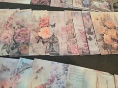 100Pc Floral Abundance Scrapbooking JJ Craft Papers No Duplicates
