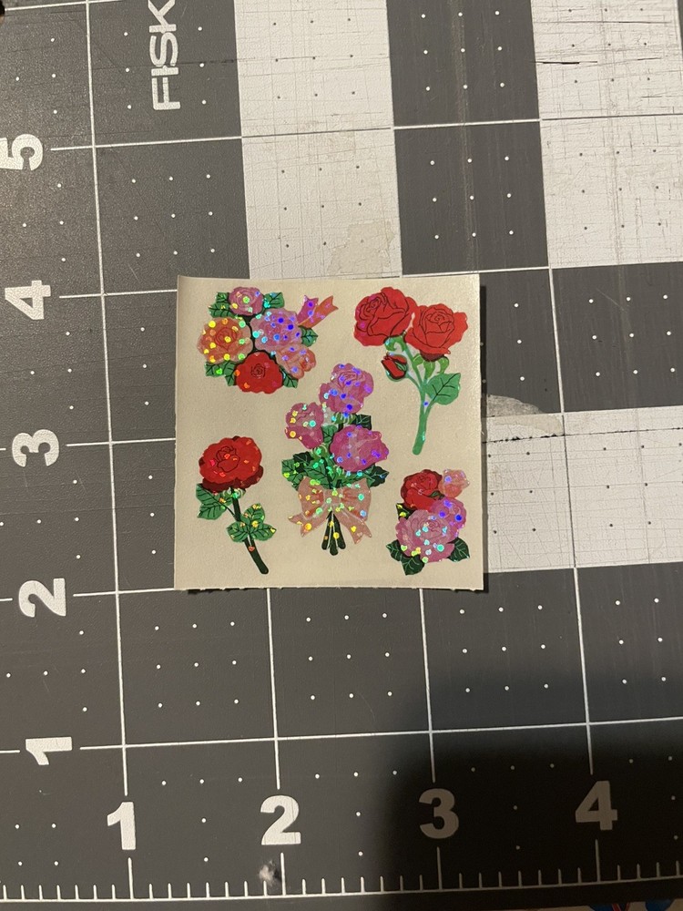 Vintage Sandylion New Stickers Prismatic Roses 1 module