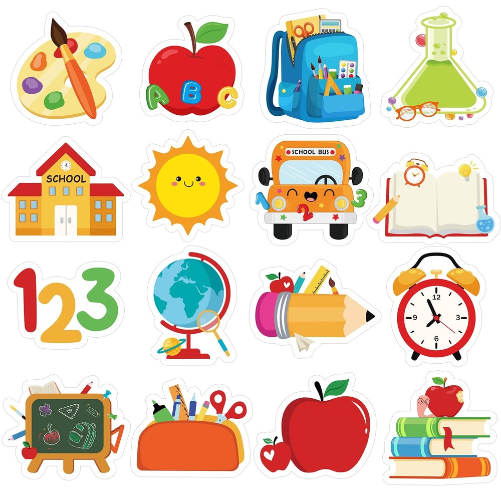 1 1/2″ Cute Preschool Kindergarten Back to School Stickers, 480PCS Pre-K Self…
