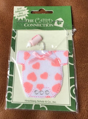 HIRSCHBERG CARD COLLECTION STICKERS BABY GIRL STITCHED FELT CLOTHES *