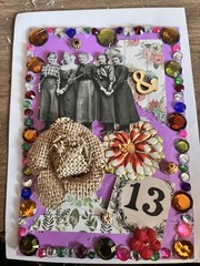 Memory Lane! 5 Vintage Junk Journal Ephemera Cards With Envelopes. Repurpose