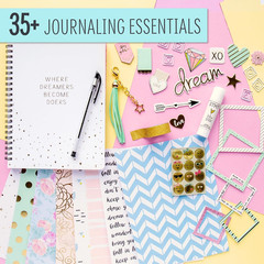 D.I.Y. Dreamers Become Doers Journaling Set, Stationery Set, Bullet Journal Kit,