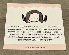 NEW Once More With Love My Little Munchkin Colouring Book OMWL 4 Pages