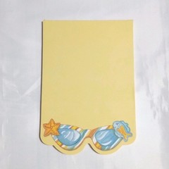 Vintage Current 08232 BEACH DAY Stickers & FLAMINGO / FISH SUNGLASSES Note Pads