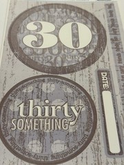 Milestones Reminisce Self-Adhesive Die Cut Stickers 30 Birthday Party MS103 NEW
